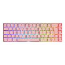 Клавиатура DELTACO GAMING DK440R Wireless 65%, раскладка UK, розовая