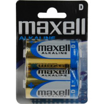 Батарея Maxell, D (LR20), щелочная, 1,5 В, 2 упаковки