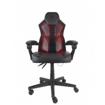 Gaming chair DELTACO GAMING PU leather, RGB, black / GAM-086