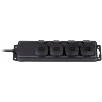 Power strip BRENNEN 4 sockets, 2m, black / GT-489 / 1159960