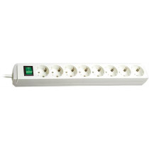 Power strip BRENNEN 8 sockets, 3m, white / GT-508 / 1159320018