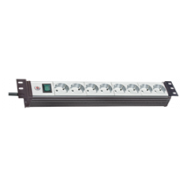 Brennenstuhl 19 "1.5", 8xCEE 7/4, 1xCEE 7/7, pet-protected connectors, 3m cable, silver / black 1156057018 / GT-663