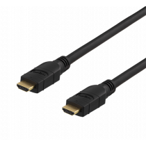 DELTACO PRIME Active HDMI Cable, 15m, Type-A, 4K, Spectra, Gold Plated, Black / HDMI-3150