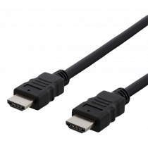DELTACO HDMI кабель FSC, HDMI High Speed W / Ethernet, CCS, 3,0м, черный