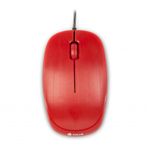 NGS Flame red, DESKTOP OPTICAL WIRED MOUSE. 1000 DPI, SCROLL, REGULAR SIZE / DEL3006174