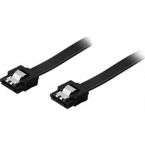 Cable DELTACO SATA 6Gb/s, 0.3m, black / SATA-1000