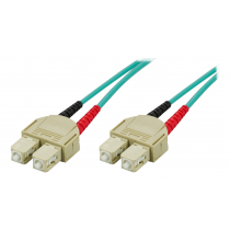OM3 fiber cable DELTACO, SC - SC, duplex, multimode, 50/125, 3m / SCSC-63