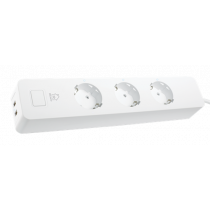 DELTACO SH-P03USB Smart Branch Socket, 3xCEE 7/4, USB-A 2A, White