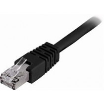 DELTACO F / UTP CAT6 patch cable, 5m, 250MHz, Delta certified, LSZH black / STP-65S 