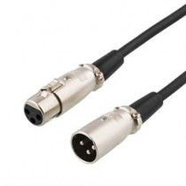 DELTACO XLR audio cable, 3 pin ha - 3 pin ho, 3m black / XLR-1030